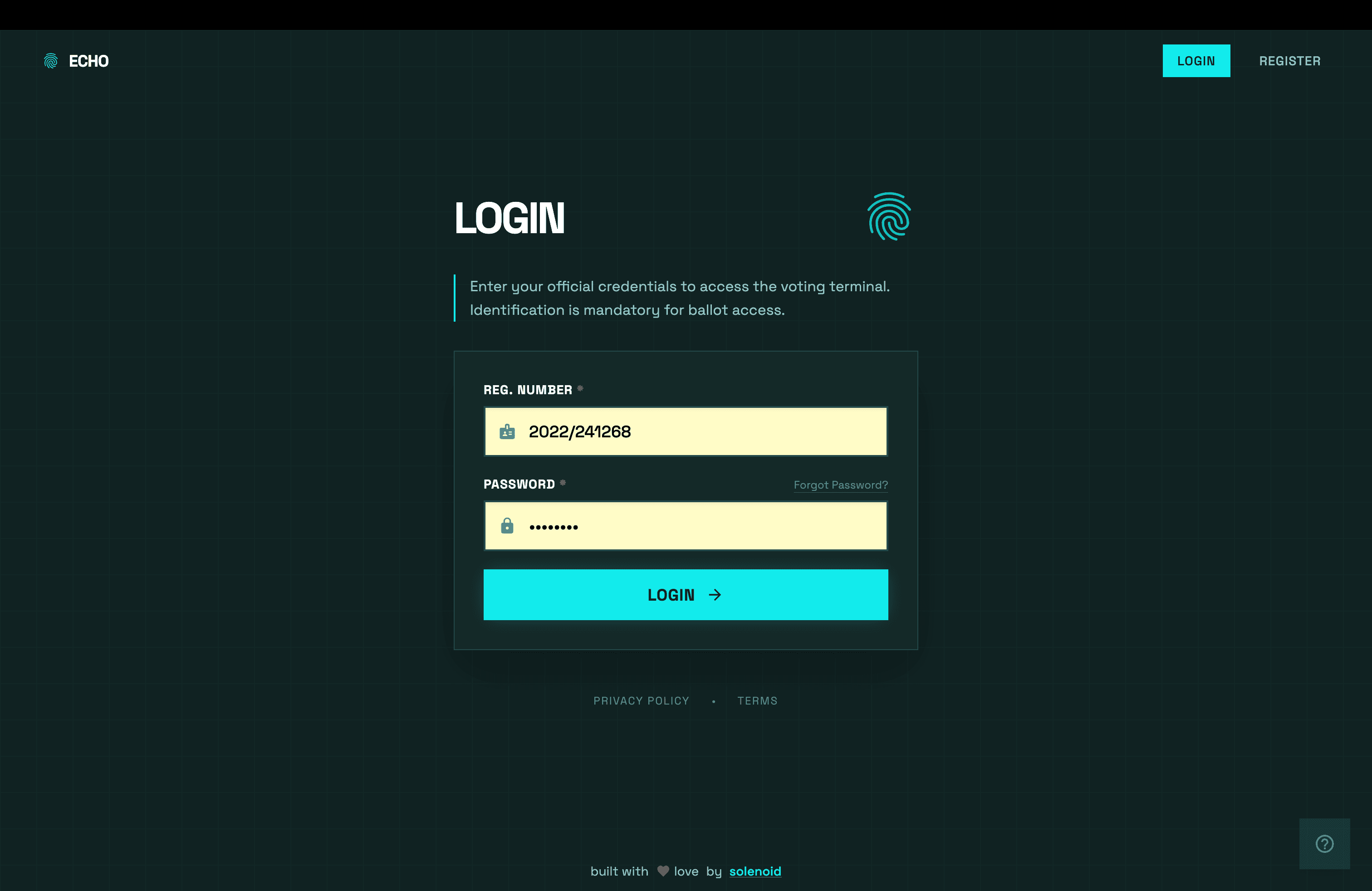 echo screenshot 3