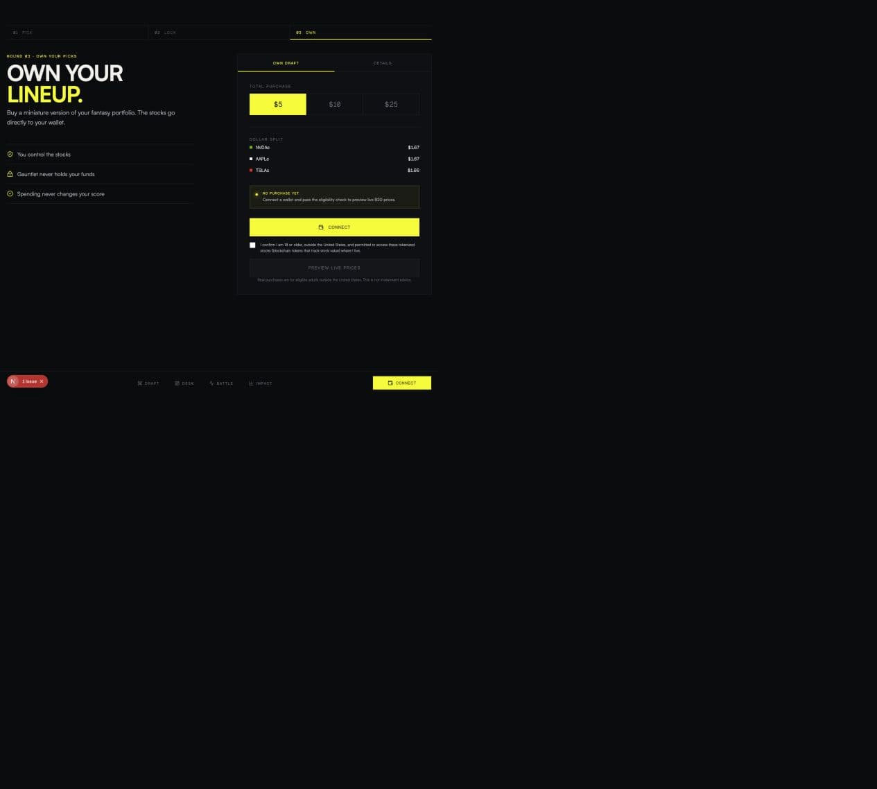 gauntlet — draft2own screenshot 4